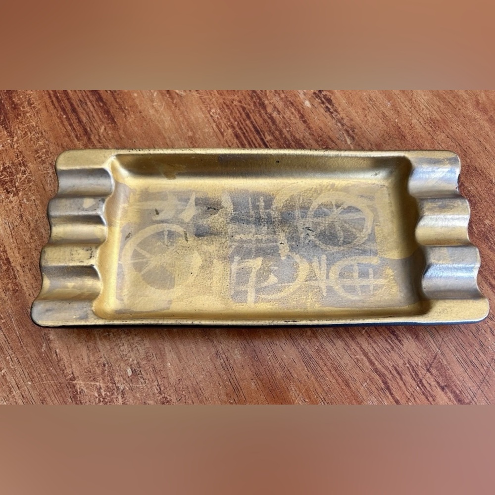 Sascha Brastoff MCM Large Abstract Design Ceramic Ashtray